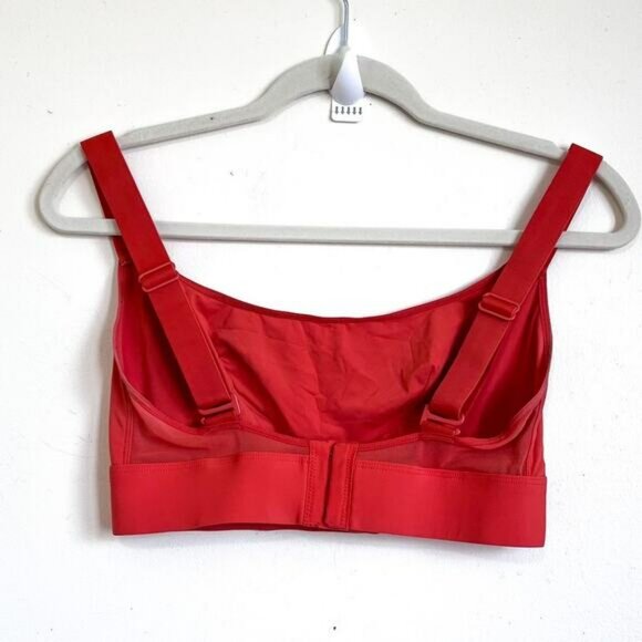 Parade Dream Fit Scoop Women Bra Bralette Size 1 Orange Wireless Stretchy Lounge - Picture 2 of 6